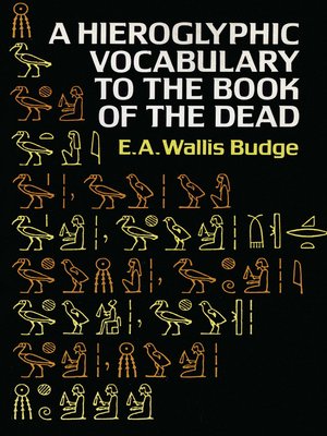 cover image of Hieroglyphic Vocabulary to the Book of the Dead